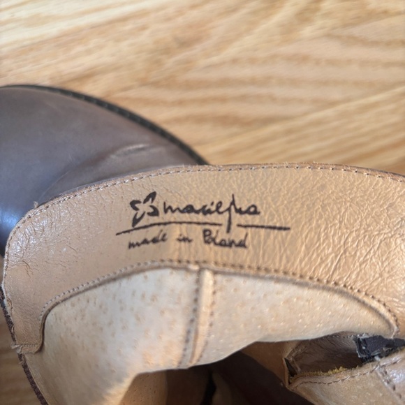 Maciejka Viva La Vida Leather Ankle Boots Booties Strap Detail - Picture 8 of 10